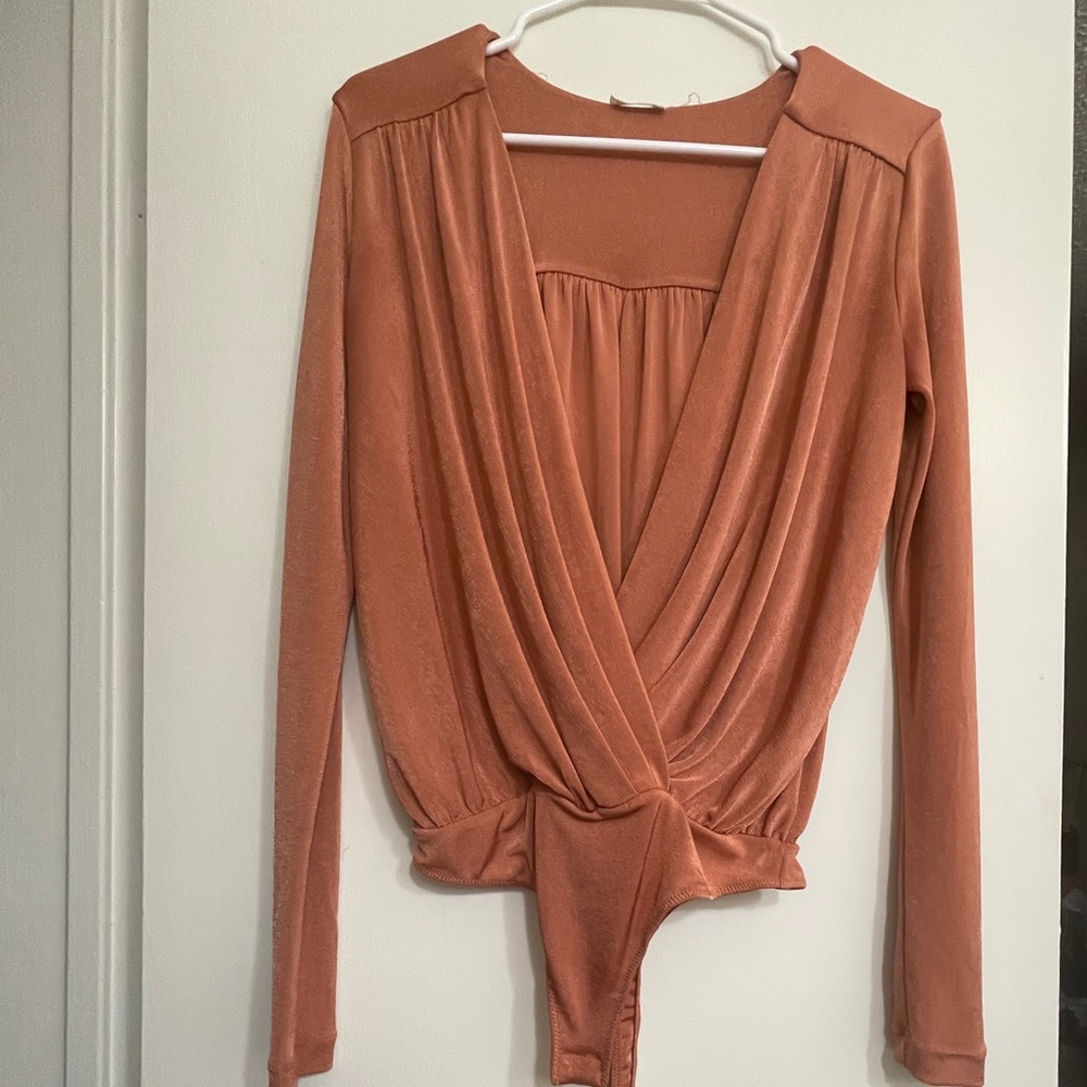 Free People deep V bodysuit